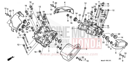 COUVERCLE DE CULASSE (VT1100CV/CW/C2) VT1100C2W de 1998